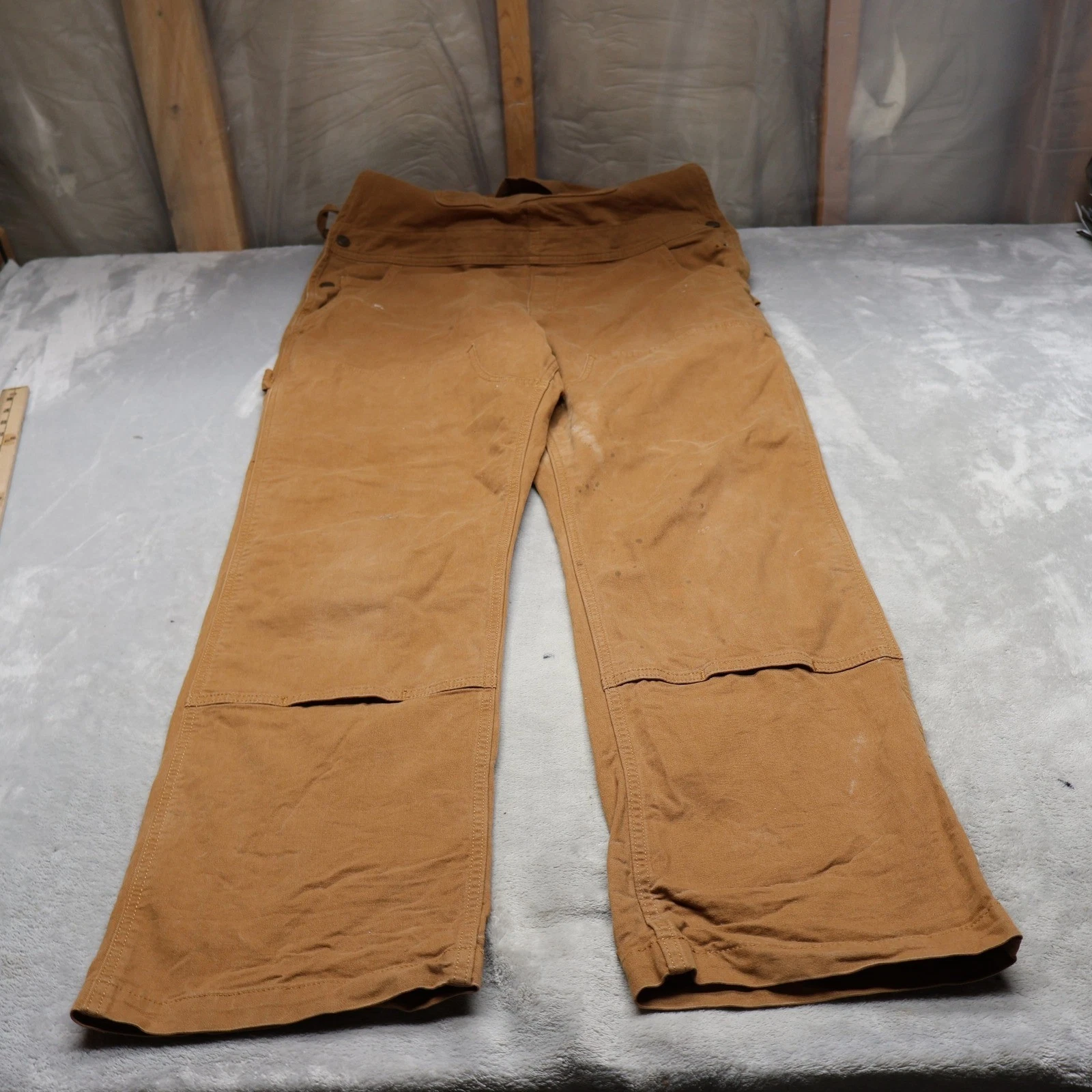 Carhartt Bib Overalls Womens Large 12-14 Brown Rugged Flex Loose Fit 39x32 READ
Opens in a new windo