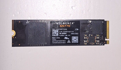 Western Digital WD_BLACK SN770 1TB M.2 NVMe interne SSD Schwarz
