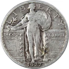 1927 Standing Liberty Quarter VG Very Good 90% Silver 25c US Type Coin