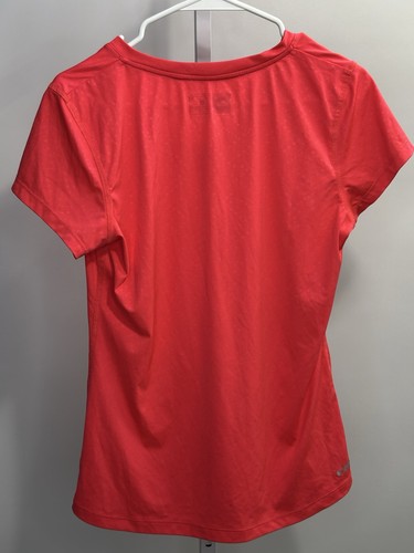 RBX Performance Women's Size Orange Red V-neck Activewear Shirt, Size Medium.3M - Picture 2 of 7
