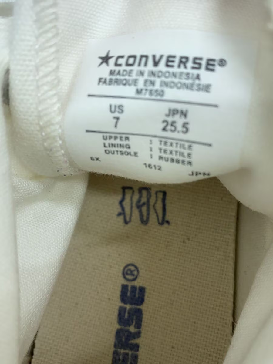 Converse High-Cut Sneakers/25.5Cm/Beg/Canvas/M7650 BAN10 thumbnail 5