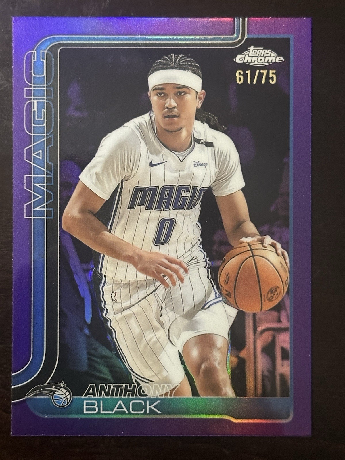 2025-26 Topps Chrome - Anthony Black #103 Purple Refractor /75 Orland Magic