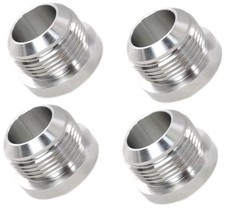 Male Billet 6061t6 Aluminum Weld On Fitting Bung 8An 4Pcs