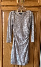 NWT Tahari ASL Champagne Lace Dress Size 2 MSRP $138