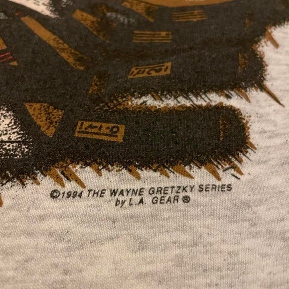 1994 L.A. Gear Los Angeles Kings The Wayne Gretzky Series NHL Camiseta XL EE. UU. Gris Foto 3 de 4