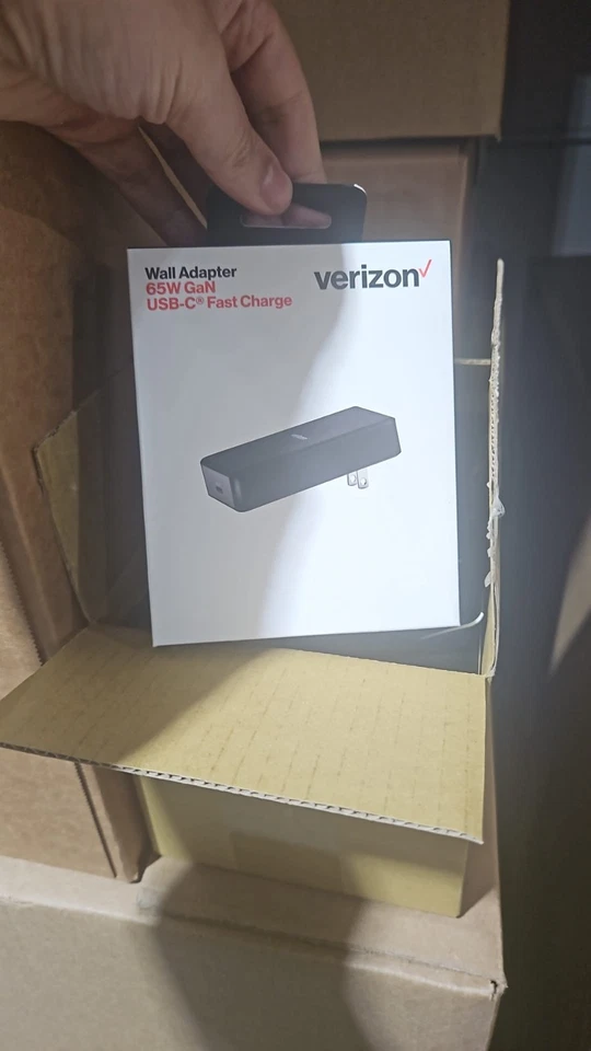 Adaptador de Pared Verizon 65W GaN USB-C Carga Rápida NUEVO Foto 3 de 3