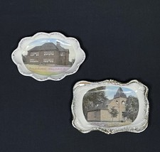 Vaisselle souvenir en porcelaine WALL LAKE IOWA - Lot de 2