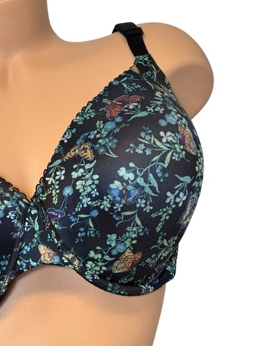 VICTORIA’S SECRET 44D Body By Victoria Perfect Coverage Lightly Lined Bra Floral - Picture 2 of 7