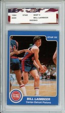 1984 Star #265 Bill Laimbeer AGC 9 Mint Detroit Pistons Set Break