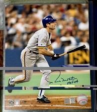 PAUL MOLITOR Autographed 8x10 Photo with 2 Inscriptions TRISTAR COA Brewers HOF