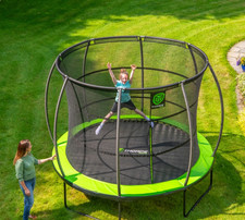 10ft Thorpe Sports Trampoline with Safety Enclosure Net Outdoor Garden