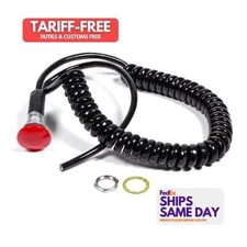 Tci 388500, One Gray Plastic Spiral Cord W/Large Button Performance Racing Parts