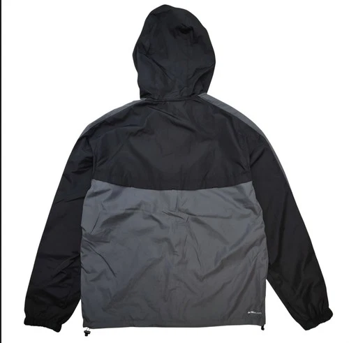 Quicksilver Men's Dry Flight Windbreaker Size Large Black Onyx Hooded Full-Zip image 2