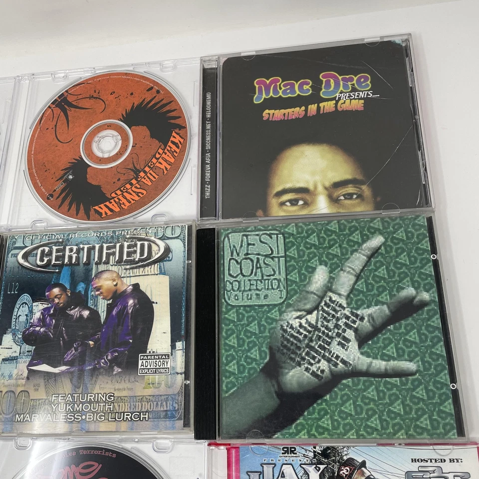 Bay Area Rap Hip Hop CD Lot 11 Mac Dre Too Short Keak Da Sneak GLP Mac Mall Foto 3 de 4