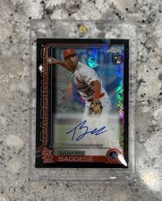 Thomas Saggese 2025 Topps Chrome Logofractor Black Auto /10 Rookie RC #RA-TSA SP