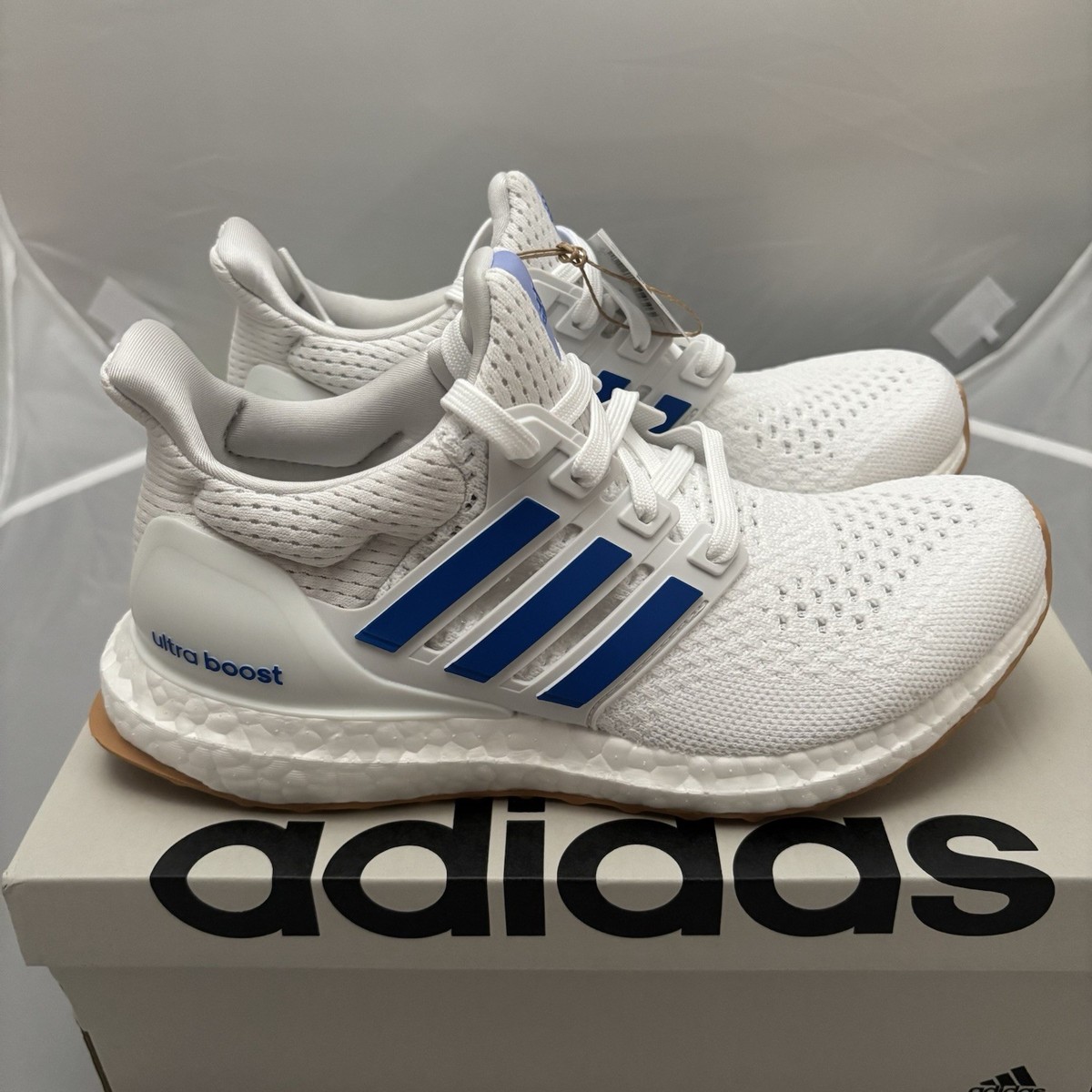 Adidas UltraBoost 1.0 White Blue Burst Women's 5 (JH9209) NIB | eBay