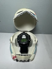Star Wars MZ Berger & Co. Stormtrooper LCD Watch and Storage Case - New Watch