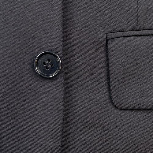 Hombre 42L Brooks Brothers 1818 Madison X Estrato Azul Marino Sólido Lana Suit - Imagen 4 de 20
