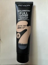 Revlon ColorStay Full Cover 24H Liquid Foundation Matte 200 Nude 1.0oz SEALED