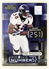 2001 Donruss Elite #PN-3a Mike Anderson /200 Prime Numbers Denver Broncos