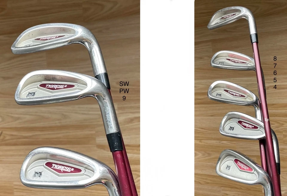 Ladies Lynx Tigress Irons/ 4-PW+SW/ Graphite Shafts - Image 2 of 4