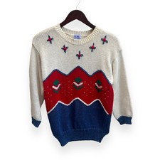 Vintage Koret Angora Blend Holiday Christmas Sweater Size Medium