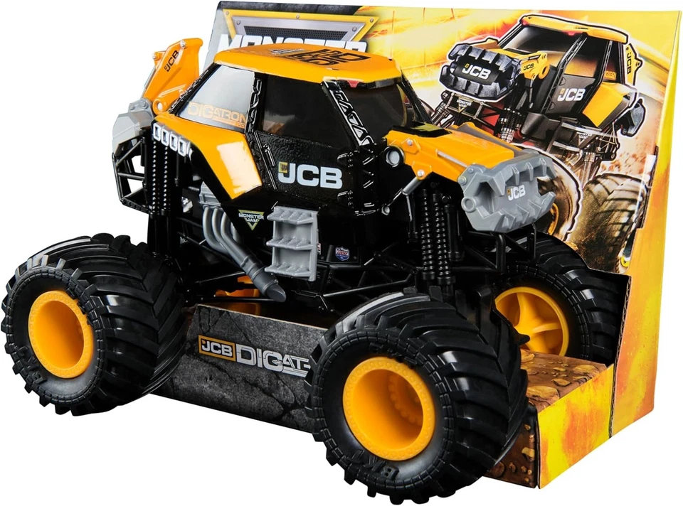 Monster Jam, Official JCB DIGatron Monster Truck, Collector Die-Cast Vehicle, 1: - Image 2 of 4