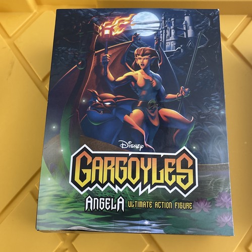 Disney GARGOYLES Angela Action Figure, New In Box, Damage Shown At Bottom