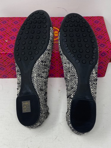 Tory Burch Claire Cap-Toe Ballet Cotton Tweed Ballerina Flats US 11 155327 - Picture 13 of 16