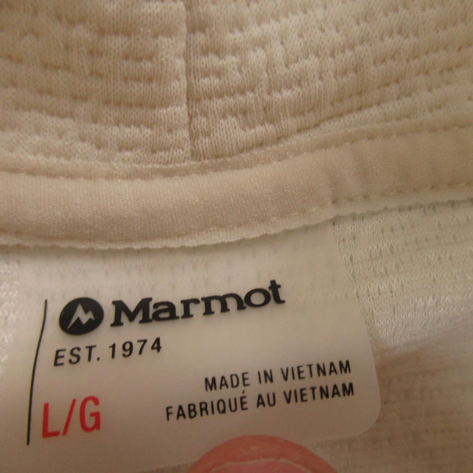 Suéter Marmot Mujer Grande Manga Larga Cuello Alto Informal Exterior Blanco Foto 3 de 4