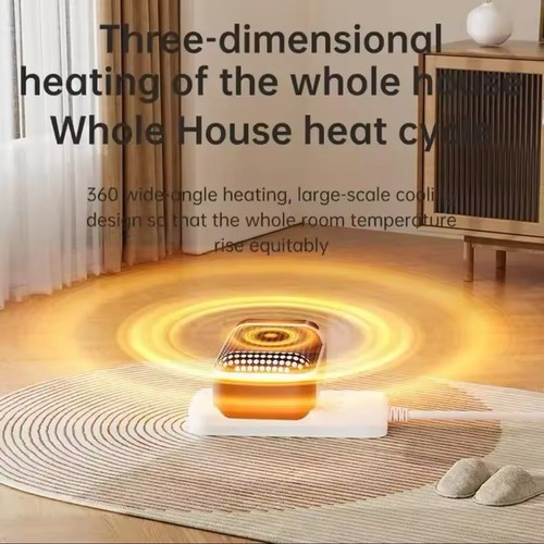 2pieces Portable Wall Heater Cordless 500W Powered Heater For Winter Remote+LED - Picture 13 of 13