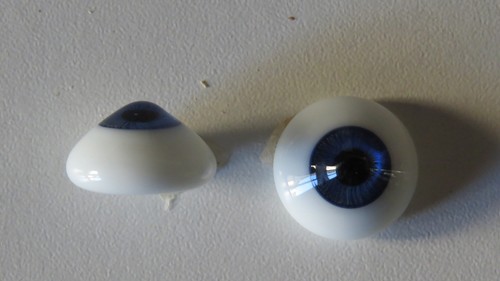 Yeux Sulfure Pour Poupée Ancienne - 16 Mm Marron, Paperweight Eyes, Neufs