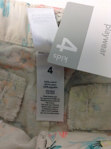 Carters Girls Print Bermuda Shorts Size 4 Flowers Retails $26.00 (21) - Picture 8 of 9