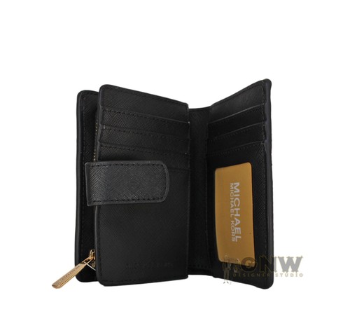 MICHAEL KORS JET SET DE VIAJE MEDIO DOBLE CREMALLERA MONEDA/CARTERA DE TARJETAS Fue £225 - Imagen 4 de 26