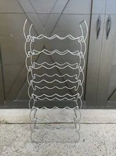 Wine rack holds 36 bottles … shelving is modern and easy to use for storage.