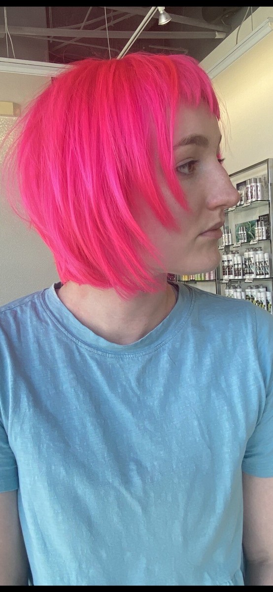 Pink Semi-Permanent Hair Color Temporary Iroiro Vegan Neon Manic