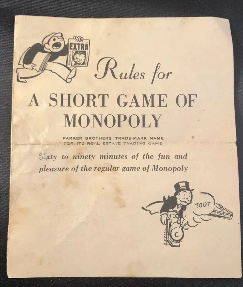 VTG Monopoly Game Lot - Misc Wood Pieces Cards Houses Hotels Dice Property Money - Image 3 of 4