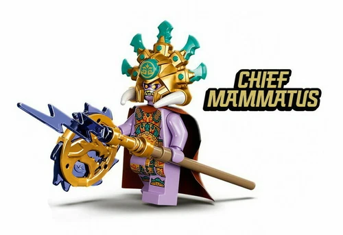 Lego Ninjago Figur Chief Mammatus aus Set 71747 - 71748 mit Waffen - Neu