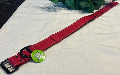 Kong Max Dog Buckle Collar Red Heavy Duty L LG Large 17.5" - 22" NWT - Picture 5 of 9