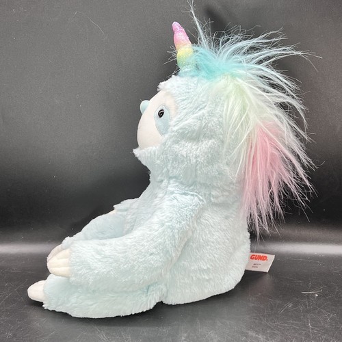 Gund Dazzle Slothicorn Unicorn Sloth Blue Plush Soft Stuffed Toy Animal 6052134 - Picture 14 of 14