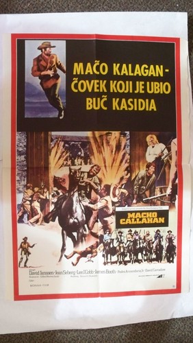 Macho Callahan Original Yugoslavian Movie Poster 1970