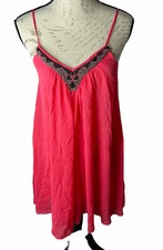 EXPRESS Pink Chiffon Mini Dress Trapeze Swing Bead Embellishment Size XSMALL