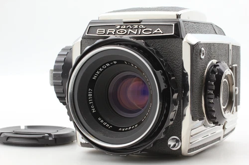 [Exc+5] Zenza Bronica S2 Film Camera Nikkor P 75mm f/2.8 Lens From JAPAN