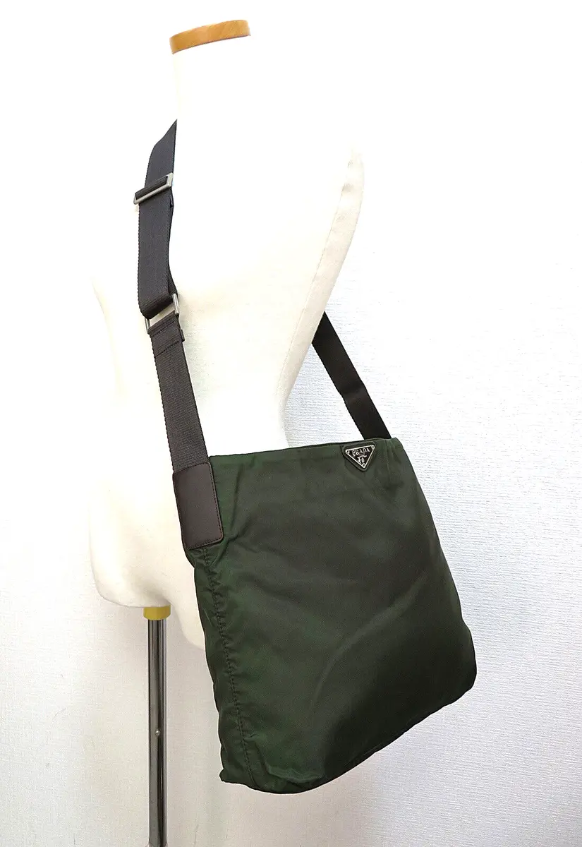 Authentic Prada Tote bag in Nylon Green, Women's Fashion, Bags & Wallets, Tote  Bags on Carousell