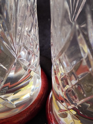 Royal Crystal Rock Highball Glasses Collezione Leonardo With Sterling Medallions - Picture 6 of 11