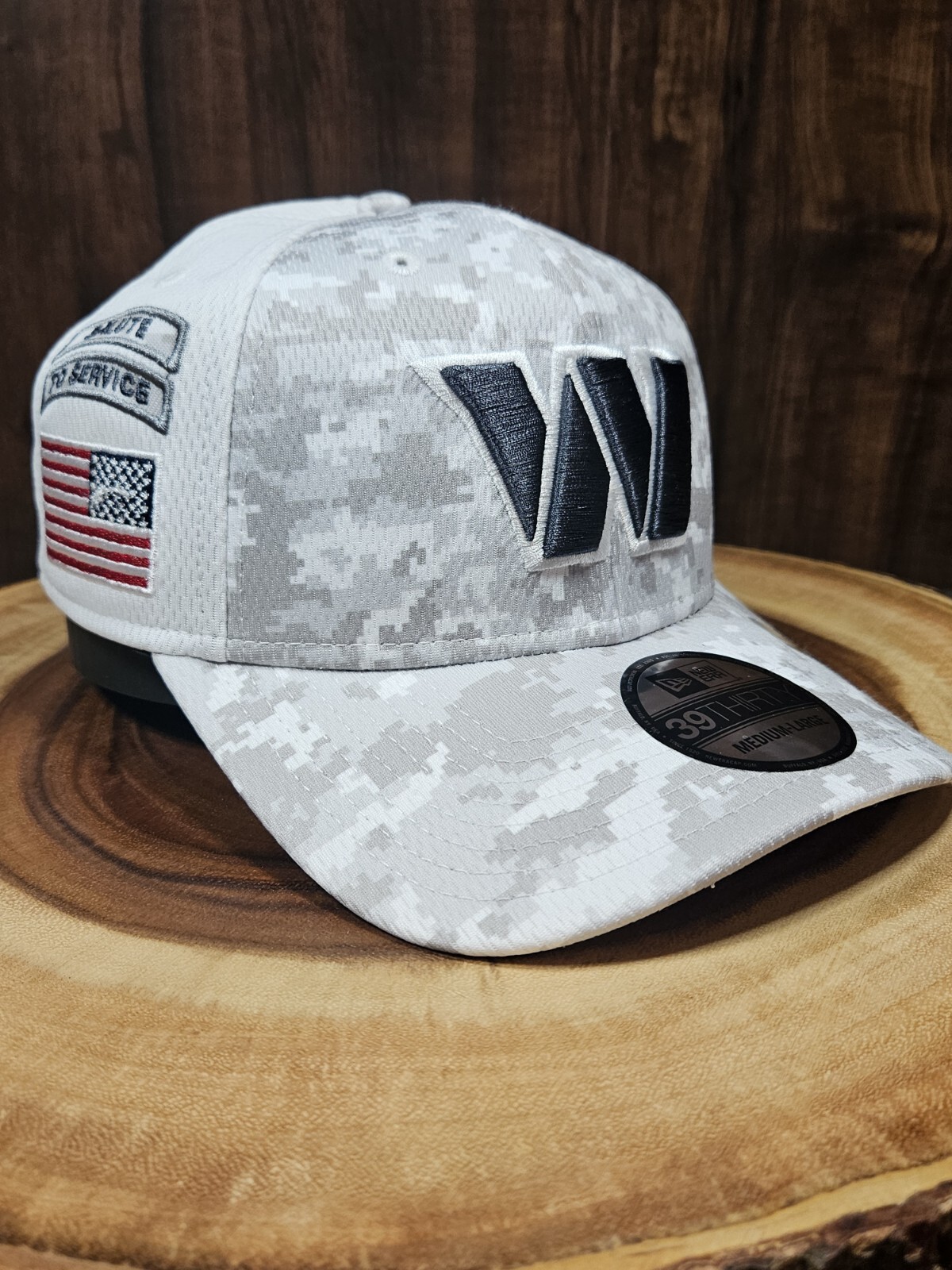Washington Commanders Salute To Service New Era 39Thirty Stretchfit Hat Sz L/XL