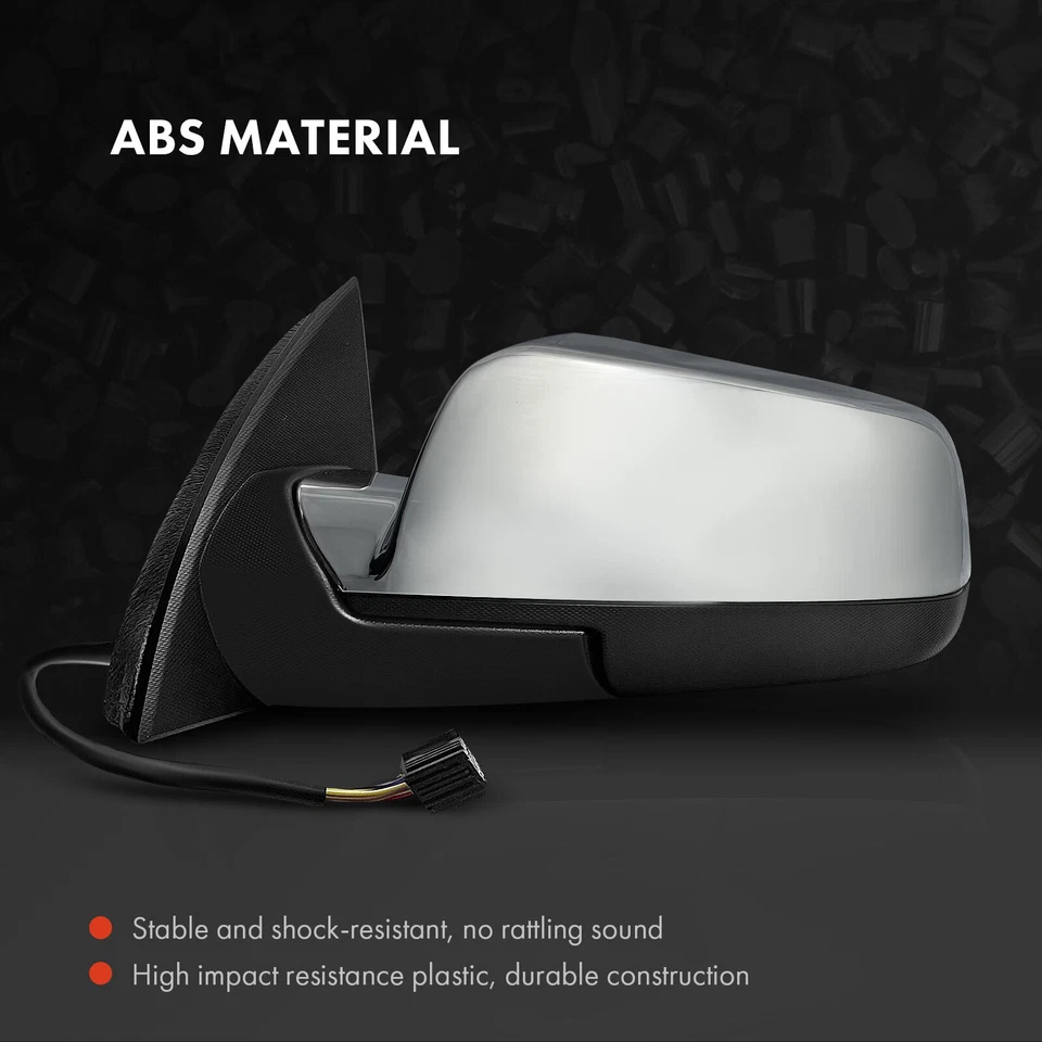 Espejo retrovisor térmico eléctrico cromado para conductor izquierdo para Chevy Equinox GMC Terrain 2010-2017 Foto 3 de 4