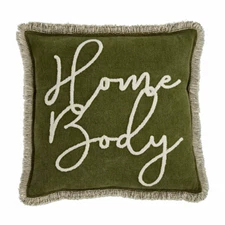 *NWT* MUD PIE THROW PILLOW ~ GREEN ~ HOME BODY ~ 22 x 22 ~ $52