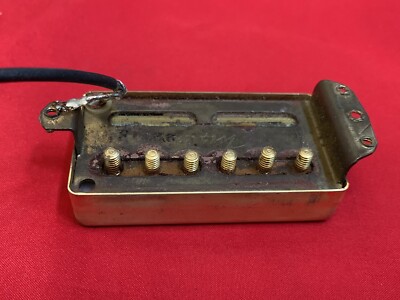 1970 MAXON Guitar HUMBUCKER PICKUP GOLD MIJ Part 8.21 K 1970 MAXON Guitar HUMBUCKER PICKUP GOLD MIJ Part 8.21 K