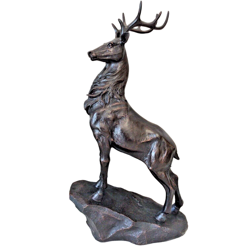 Stag on Plinth Deer Ornament Figure Sculpture, Vintage Style eBay